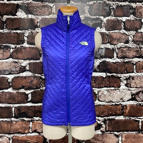 The North Face Lightweight Puffer Vest Blue Pockets Size X Small XS - Picture 6 of 17